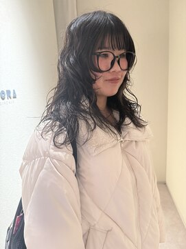 ノラギンザユー(NORA GINZA/U) ウルフウフルカットレイヤーカットパーマ