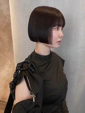 リリック パーマ(LYLICK) ココアブラウン×ミニボブ