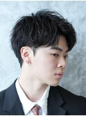 アップバング/ソフトツイスト/メンズショート/新宿/メンズ