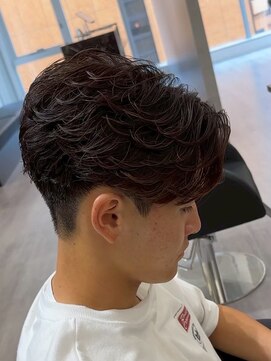 ビカムメンズヘアー 栄店(become men's hair) フェザーパーマニュアンスフェザーパーマ名古屋栄