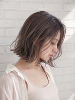 オラ ボーテ(Aura Beaute)&nbsp;シークレットハイライト くびれ レイヤーボブ グレージュ