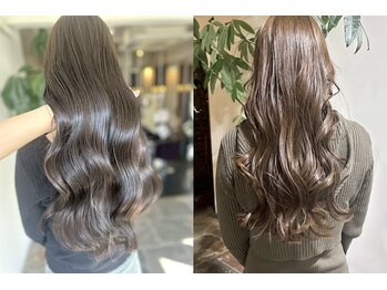 サラジュ 西宮北口店(SARAJU)の写真/ブリーチなしで叶う透明感カラー！柔らかな質感で派手すぎない上品カラーを体験して♪