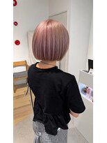 リシェイルノイ(RICHAIR.NEU)&nbsp;艶感ピンクベージュボブ
