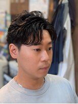 キングマンバーバー 田町店(KING MAN BARBER)&nbsp;2WAYパーマスタイル　DOWN