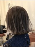 ENLIED☆切りっぱなしボブ×バレイヤージュグラデーション