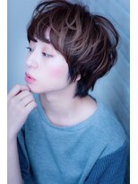 エルデ ナインズ ヘアー スタンド 川口店(elde 9's HAIR STAND)&nbsp;大人かわいいグレージュひし形シルエットエアリーボブ