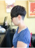 [お客様スタイル]女性も超スッキリ。刈り上げショートマッシュ
