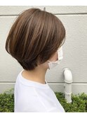 マスクをしてても美人ショート