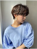 マッシュヘア くるくるパーマ ショートヘア