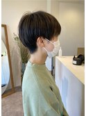マッシュショート×ブリーチを使わないナチュラルハイライト