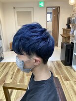 シエル エマージュ 松戸(CIEL Emerge)&nbsp;2022 夏　ブルー　メンズマッシュ