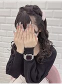 お呼ばれにも♪編み込みハーフアップ＊まゆ