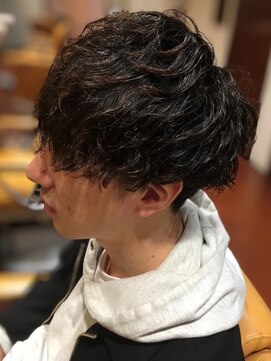 スカイ 亀戸店 (sky) ハイライト/マッシュパーマ/アッシュブラック<理容室>[亀戸]