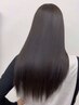 カット+縮毛矯正+超音波トリートメント￥15000