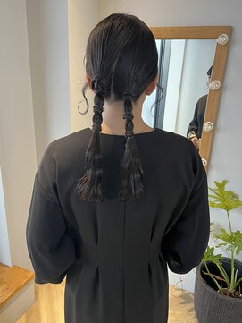 ヌープヘアーアイス(NUUP.hair ici) ドレスヘアゆるふわ巻き大人気！ヘアアレンジツイン大人美人