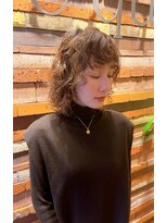 エクリ 麻布十番(equri)&nbsp;パーマミディー/ボブパーマ/アースカラー/アッシュオリーブ