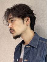 ロンド アンブル 四条烏丸(Lond ambre)&nbsp;萱原大幹 センターパート/眉毛/短髪/メンズカットT