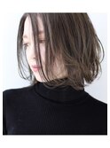 柔らかアッシュボブ