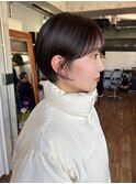 丸みショートヘアショートボブ
