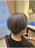 ヘアマニキュア×グレイッシュ