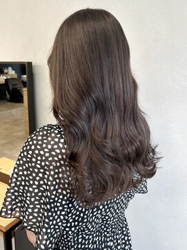 ミュラ(mulah) シアーカラーアッシュベージュ＊コテ巻きブリーチなしカラー