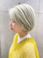 アルバム 銀座(ALBUM GINZA)&nbsp;小顔透明感カラーくすみベージュオリーブカラー_ba353881