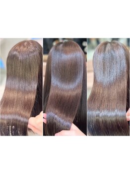 《sins式PREMIUM髪質改善ストレートがおすすめ♪》酸性ストレートは、ダメージレスで柔らかな質感に◎