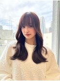 ◎大人綺麗なスタイル　顔まわりカット　セミロング　ロング