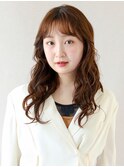韓国風くびれロング×波巻き×シナモンブラウン