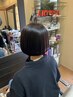 カット＋縮毛矯正＋トリートメント＋頭皮の洗浄のための炭酸錠