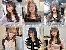 .ico 心斎橋　韓国レイヤーカット/ブリーチなしダブルカラー/ウルフカット【イコ】