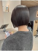 似合わせカット ボブヘア 縮毛矯正 ミニボブ 切りっぱなしボブ