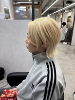 ヘアサロン ドットプラス 町田店(dot. plus)&nbsp;【山本　直幸】ウルフ×ホワイトブロンド