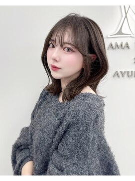 アマトウキョウスマートサロン(AMA TOKYO×Smart Salon) 韓国ヘア　レイヤーカット　顔まわり