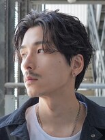 フェザーショートフェザーパーマニュアンスパーマショートヘア