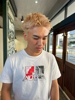 ウェイズ(WAYS)&nbsp;メンズカット/ブリーチ/ブロンド/スパイキーショート/ハイトーン