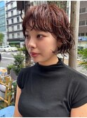 ボブパーマ/ウェーブヘア/イメチェン/クセ毛風パーマ