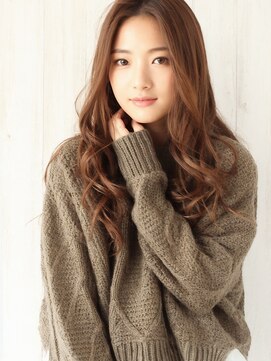 アース 市川店(HAIR & MAKE EARTH) 20代30代◎秋の大人ツヤ髪！マロンブラウンロング