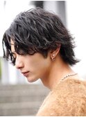センターパートニュアンスパーマシャドウパーマフェザーパーマ