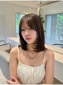 ミディアムレイヤー/レイヤーカット/顔まわりカット/20代