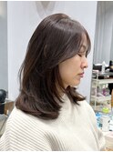 【Tierra美侑】艶々ショコラブラウン×レイヤーカット