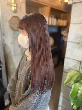 ファスナー(fustener) long led brown