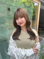 ヨヨ(yoyo) 柔らかシアーベージュロング