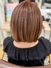【#育てるカラー♪+カット/¥16500】全頭カラー+表面のハイライト