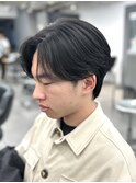 毛流れセンターパートフェザーパーマ韓国ニュアンスパーマ