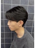 曲がる縮毛矯正センターパート