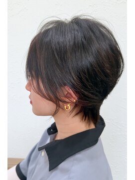 ヘアカフェ コトノハ(hair cafe Kotonoha) 【コトノハ】大人のくびれショートボブ韓国風小顔顔周りレイヤー