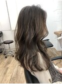 -Ameri-ロング ×  ナチュラルグラデーション ×  アッシュ