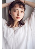 エマ 中山店(EMMA)&nbsp;ブランジュ  耳かけ ルーズ 無造作 セミディ ベージュカラー