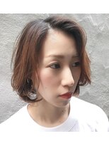 ビーワールド(B WORLD)&nbsp;大人らしさ溢れるレイヤーボブ【藤枝/髪質改善/デザインカラー】